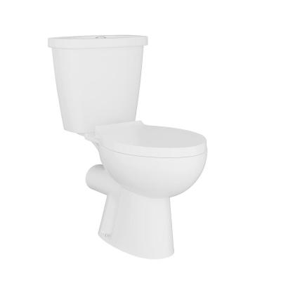 China Double-flush Bathroom Round Front Two Piece Toilet Dual Flush Ceramic WC Toilets for sale