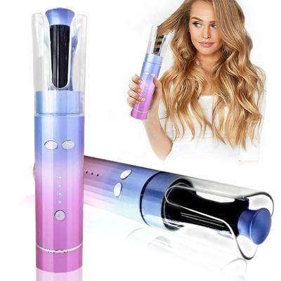 China 2021 New Mini Usb Magic Portable Automatic Hair Curlers Automatic Electric Cordless Hair Curler Automatic Hair Curling Iron for sale