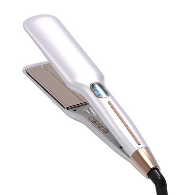 China 360 Swivel Cord Infrared Moisture Seal Titanium Flat Iron Hair Straightener for sale