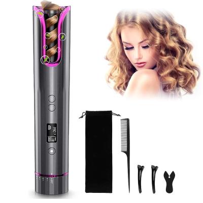 China Rechargeable Iron Tenaza Onduladora Rizadora Hair Volumizing Iron Usb Mini Wireless Thin Hair Curling Private Label Hair Salon Equipment for sale