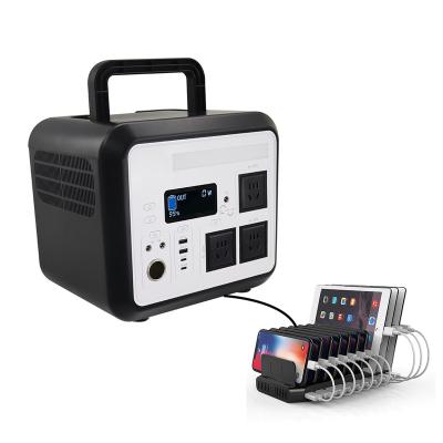 China 1200w Outdoor Portable Household Power Station Solar Power Supply Factory Price Storage Wireless Charging Solar Generator Set for sale