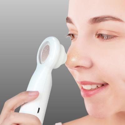 China Black Head Electric Facial Strip Device USB Rechargeable Vacuum Pore Removal Blackhead Remover With Visible Magnify Glass for sale