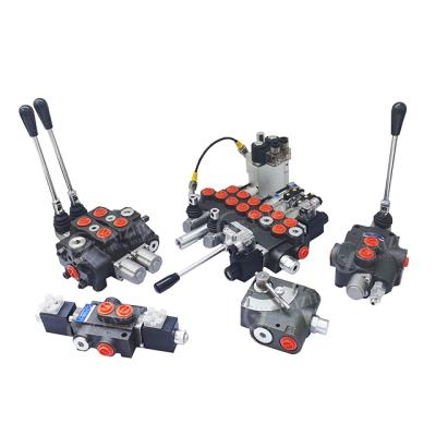 China 12 Volt Rubber 130 160 180 240 LPM Microswitch Control Monoblock Hydraulic Directional Control Valve for sale