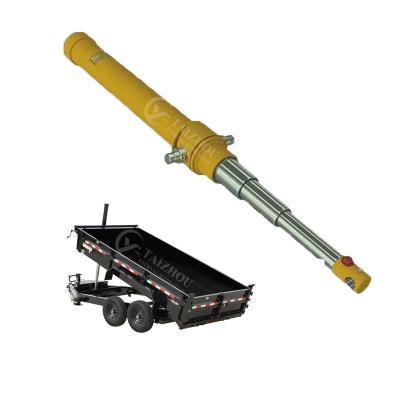 China Alloy Steel Bespoke Two Way Hydrolic Cylinder Telescopic With Pump For Dump Truck , Parker Hyco Hydraulic Oil Cylinder for sale