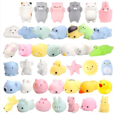 China Mochi Favors Toy 85 Squishy Species 2022 Small Cute Animal Squeeze Mini Mochi Squishy Squishy Toy Soft TPR Squishy Squishy for sale