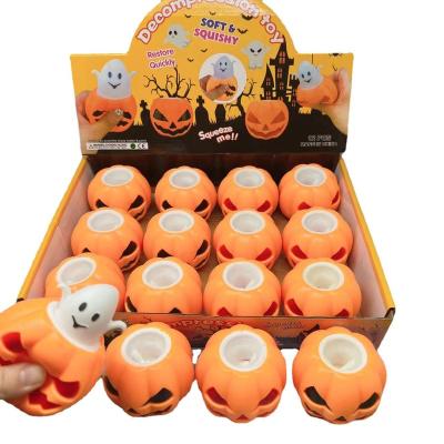 China Other Amazon Christmas Decompression Toys Halloween Best-Selling Pumpkin Pinch Music Decompression Duct Toy Yard Decoration Ghost for sale