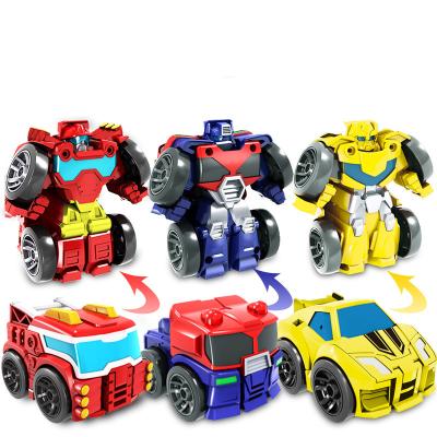 China Friction Toy 2 IN 1 Diecast Toys Children's Toy Robots A Variety Of Optional Friction Toy Vehicle for sale