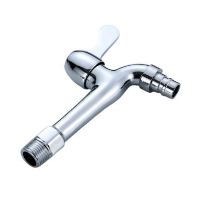 China Modern ABS Handle Single Handle Chrome Medium Length Zinc Cold Water Bibcock By Manufacturers for sale