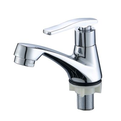 China Thermostatic Basin Faucets Faucets Single Cold Water Faucet Sink Faucet Chrome Plated Bathroom Faucet Zinc Handle Hot Selling for sale