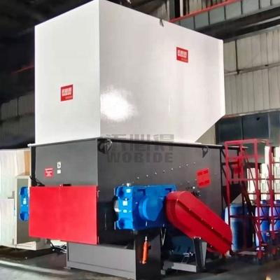 China Plastic Recycling Plastic Chunks And Big Plastic Block Pipes Films Bags Paper Industrial Shredder Machine for sale