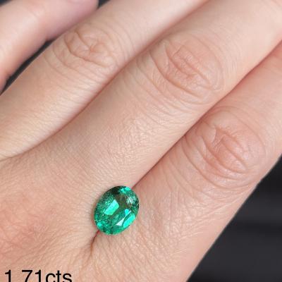 China Zambia Emerald Stone Emerald Oval Cut Precious Loose Stone Factory Price Stone Hot Sales Stones for sale