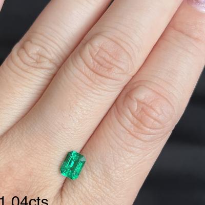 China Natural Emerald Cut Stone Zambia Emerald Stones from Stone Supplier Best Seller for sale