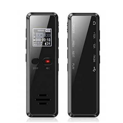 China Sync Disc Placing V90 Dictaphone HD Recording Dual Microphone MP3 Player Recorder Noise Reduction Voice Activated Digital Voice Recorder for sale