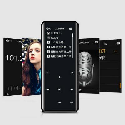 China New Design Record X5 Audio And Video 2.4 Inch Big Screen Touch Key Control MP3/MP4 Player With FM Digital MP4 Player With Video for sale