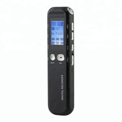 China Portable Voice Operated Recording V21 8GB Memory Spy Recording Mini Digital Voice Recorder With Two Track Audio MP3 Player for sale