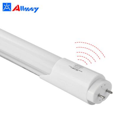 China Carpark Zhongshan factory China manufacturers fixtures 18W t8 led tube with microwave and daylight sensor for sale