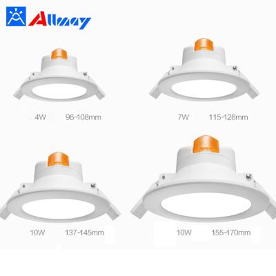 China EUROPEAN Zhongshan Led Lighting Motion Sensor Lamp 7W Recessed Led Downlight For Retrofit Building for sale