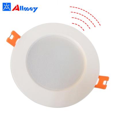 China Wholesale supermarket/office/hotel factory CE RoHS ip55 recessed lamp microwave down light motion sensor indoor light for sale