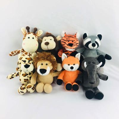 China Custom Cute Decoration/Gift/Toy Zoo Animals Plush Small Toys Stuffed Soft Wild Animals For Crane Machinery for sale