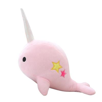 China Eco-Friendly Cute Kids Plush Soft Toys Stuffed Sea Animals Narwhal Stuffed Toy for sale