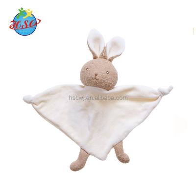 China Cool Baby Bunny Security Blanket Plush Bunny Fashionable Custom Towel for sale