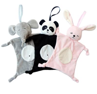 China Decoration/Gift/Toy Decoration/Gift/Toy Decoration/Gift/Toy Decoration Baby Blanket Elephant Rabbit Panda Animals Baby Comforter Soft Plush Animals Baby Comforter Elephant Rabbit Panda Rabbit Animals for sale