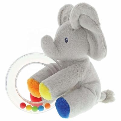 China Hot Sale Baby Safety Sleep Rattle Toys Plush Infant Elephant Doll for sale