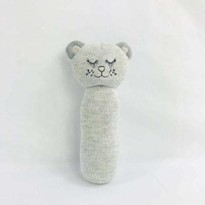 China Safety Baby Rattle Knit Cat Toys for sale