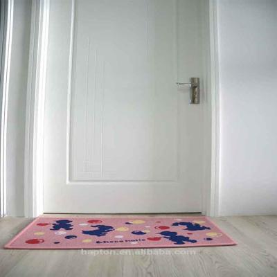 China Lovely Bloom Cotton/Polyester Jacquard Weave Rug  With Anti-Slipping Back Floor Mat for sale