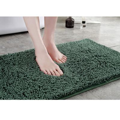 China Machine Washable Quick Dry Super Absorbent Chenille Bath Mats for Bathroom Soft Non-slip Fluffy Rug Bathtub Large Shower Mat OEM for sale