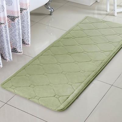 China Soft Comfortable PVC Foam Bath Mat Anti Slip Memory Foam Bathroom Rugs for sale