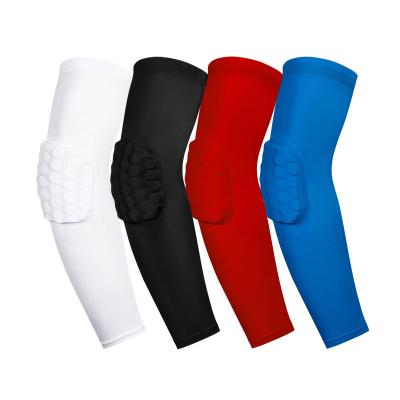 China High Quality Breathable Adjustable Elasticity Sports Protector Basketball Match Long Sleeve Compression Elbow Guard for sale