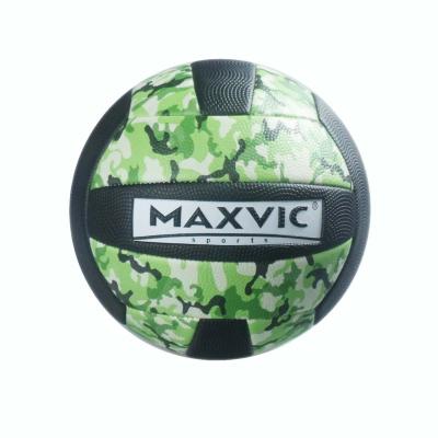 China High Quality Soft Touch Camouflage PVC Foamed Leather Volleyball Ball for sale