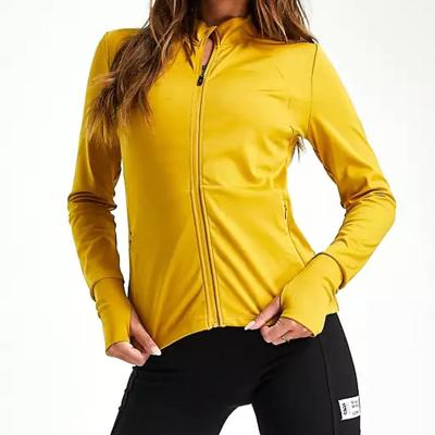 China Breathable Fitness Wear Gym Womens Outdoor Running Jogging Jackets Workout Jacket for sale