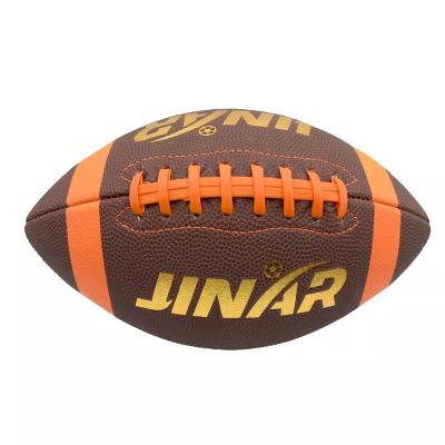 China FIBER PU Best Quality Low Price Customized 420G Fiber PU Compound Leather American Football Ball for sale