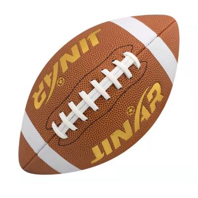 China Hot Sale Classic Basketball PU American Football Equipment Leather Compound Rugby Ball For Competition for sale