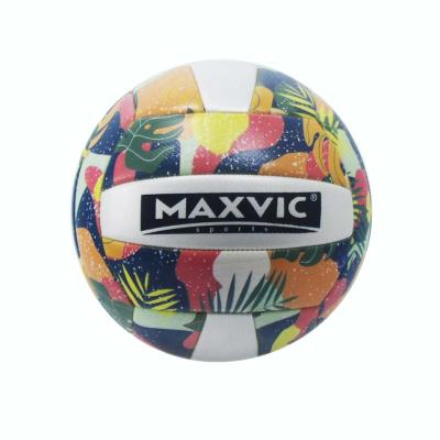 China Custom Printing Soft Touch Gift Templates Logos Sizes Full Printed Soft Touch Volleyball Ball For Promotion Digital Printing for sale