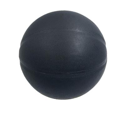 China Black PU Leather Basketball Size 7 Custom Leather Basketball Ball for sale