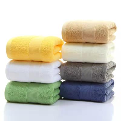 China Factory direct sales QUICK DRY pure cotton thickened supermarket 650g hotel household bath towel 70*140cm for sale