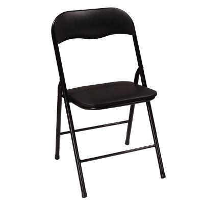 China (Size) Best Price Hot Selling Adjustable Metal Leather Metal Chair Plastic Black Folding For Restaurant And Weeding for sale