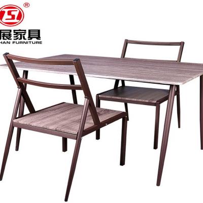 China (Size) Adjustable Colorful Dining Furniture 3 PCS Dining Table Sets With Steel Frame Wholesale for sale