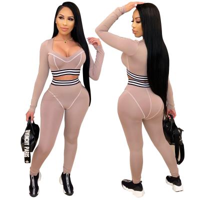 China Breathable Fashion Long Sleeve Sweatshirt And Pencil Pants For Women Solid Outfit Two Piece Set for sale