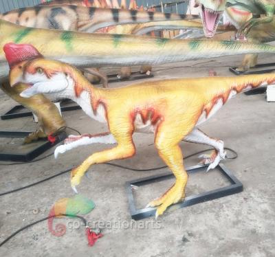 China Hot Selling Life Size Oviraptor Attraction Fiberglass Dinosaur Amusement Park for sale