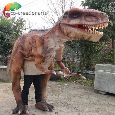 China Amusement Park Cosplay Dinosaur Costume Raptor Adult Attractive Dinosaur Costume Realistic Walking Raptor for sale