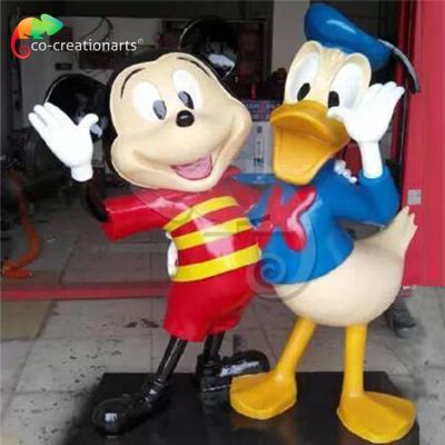 China On Base Big Movie Names Madagascar Dinosaur Park Fiberglass Mickey Mouse Sculpture for sale