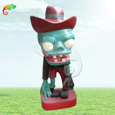 China Garden Decoration Fiberglass Plants Vs Zombies For Theme Park Decoration for sale