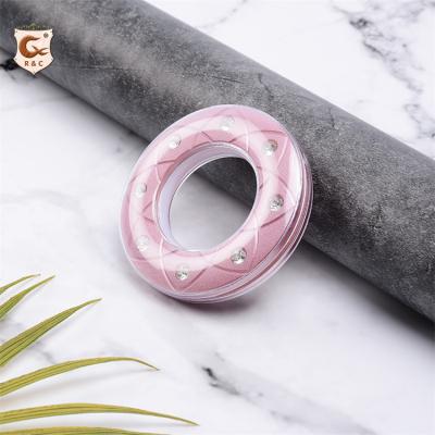 China Easy Clean Crystal Eyelet Curtain Rings Plastic Curtain Accessories For Home for sale