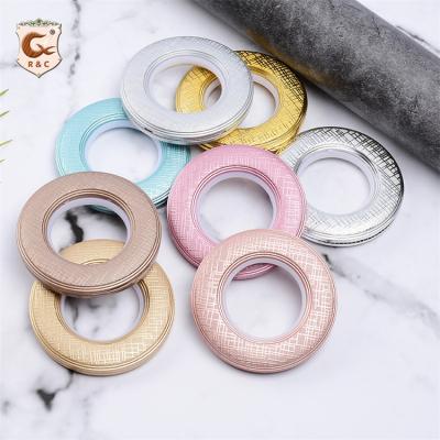 China Easy clean wholesale plastic curtain ring pp curtain accessories supply eyelets grommet for sale