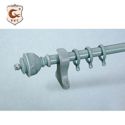 China Metal Aluminum Single Curtain Rod And Brackets For Curtain Accessories for sale