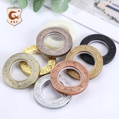 China Roman Blind Curtain Rings Coideal Double Slip Roller Shower Curtain Rings Easy Clean Eyelet Suppliers for sale